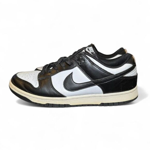 Nike Men's Dunk Low Panda Black and White Trainers Size 10.5 OG - Picture 4 of 8